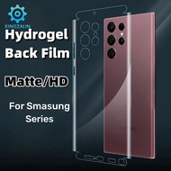 Kingzalin ฟิล์มปกป้องหน้าจอชัดเจนแบบ HD แบบนิ่มด้านหลังไฮโดรเจลฟิล์มสำหรับ Samsung S23 S22พิเศษ Plus Note 10 20 Matte ป้องกันเต็มรูปแบบสำหรับ S23 Samsung S22อัลตร้า
