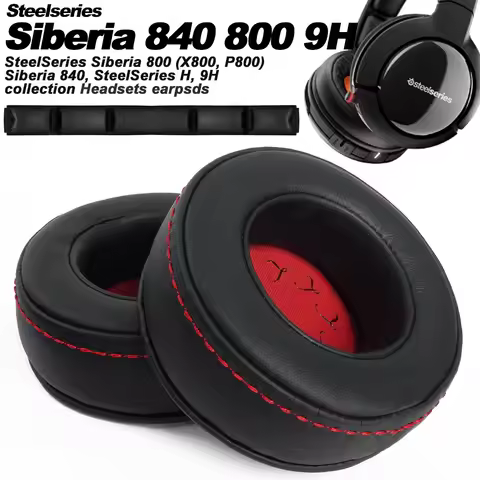Earphone pads For SteelSeries Siberia 800 (X800, P800) Siberia 840, H,9H replacement Earpads headpho