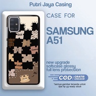 Case latest samsung a51 aesthetic cute pattern cartoon art streetwear cool cute boy casing luxury gi