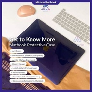 Macbook Crystal Clear Peony Blue Transparent Case mac book Air M1 Pro 11 inch/ 13 Inch 15 inch 2020 