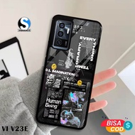 Case vivo v23e V20se V20 V9 Latest Fashion Case Aesthetic Hologram Casing hp Case Hardcase Premium S