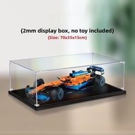 Acrylic Display Case Storage Box for Lego 42141 McLaren F1 Racing Driver Model Dust Cover Suitable f