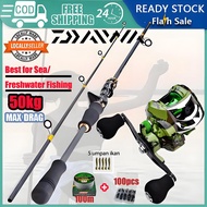 DAIWA Fishing Rod Set Combo Reel Set Fishing Rod Reel Set Full Set Casting Reel Fishing Combo Set