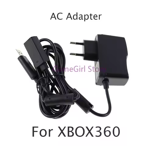 1pc Black New EU US Plug AC Adapter Power Supply for Xbox 360 XBOX360 Kinect Sensor
