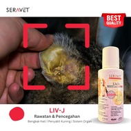 𝗟𝗶𝘃𝗷® - Ubat Rawatan Bengkak Hati Kucing . Sakit Kuning . Hepatitis &amp; Kanser  Kucing . Liver Infection - 1Botol x 50ml