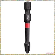 [L U T I] Impact Bits PH2 50mm-for Heavy-Duty Assembly and Construction,  S2 Steel, 1/4" Hex Shank P
