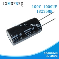 5pcs 100V1000UF 18*35mm 1000UF 100V 18*35 new aluminum electrolytic capacitor