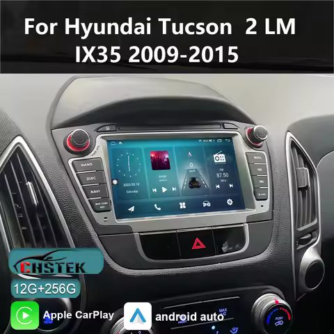CHSTEK Car Radio 12+256G CarPlay for Hyundai Tucson 2 LM IX35 2009-2015 Android 13 Player Qualcomm M