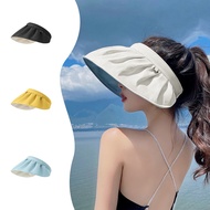 Women Shell Sunscreen Hat UV Resistant Summer Face Covering Beach Sunshade Hat