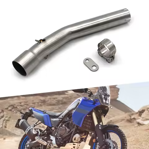 T700S T700 Motorcycle Exhaust Escape Moto Middle Link Pipe Bike Elbow Motorbike 51mm Fit For Yamaha 