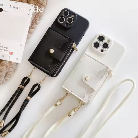 Wallet Card Strap Case for Xiaomi Redmi Note 14 Pro 12 14C 13C 12C 15C 13 Mi 15T 14T 13T Bag Crossbo