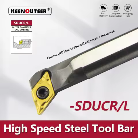 H08K-SDUCR07 H10K-SDUCR07 H12M-SDUCR07 H16Q-SDUCR07 High speed steel turning tool -SDUCR Bar Turning