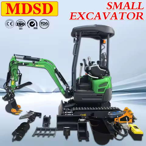 Mini Excavator 0.8-2 Ton Hydraulic Full Accessories Crawler Suitable For Various Scenarios Crawler M