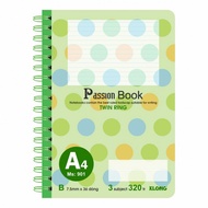 Sổ kẻ ngang lò xo kép sổ giáo án ôn tập Klong A4 320 trang MS 901 tập vở a4 giấy 70gsm viết bài