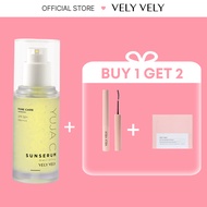 [VELY VELY]  Yuja C Sun Serum SPF 50+PA++++ 30ml, Citron Moisture Serum, Pore Care, Refreshing/moist