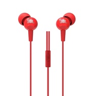 JBL C100SI 3.5mm Wired Bass Stereo Earphones With Mic For Universal Mobile Phone