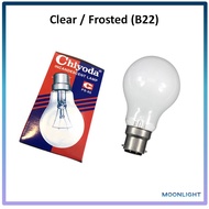 Chiyoda PS-60 Incandescent Light Bulb B22 (Clear / Frosted) 25W / 40W / 60W / 100W