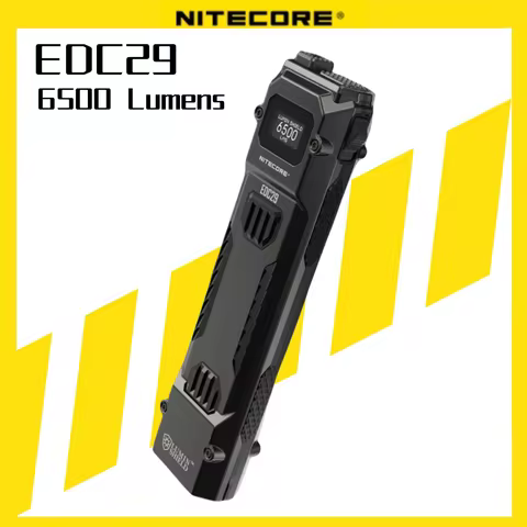 Original NITECORE EDC29 flashlight portable light Pocket Light EDC Key Light Keychain Flashlight Cam