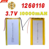 NEW1260110 3.7V 10000mAh Rechargeable Lithium Polymer Battery Li-Po for Toy  GPS Laptop Camping Ligh