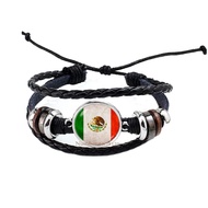 Yijianxhzao Mexico Mexican Flag Bangle&Bracelet,Mexican Bracelet,Mexico Jewelry,Flag Bracelet Bangle