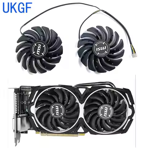 Brand new double ball fan 85MM 4PIN Rx580 Rx570 P106-100 mining fan suitable for MSI RX 470 480 570 