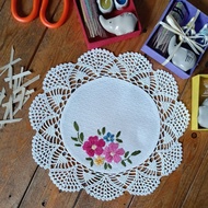 8-Inch Tablecloth Circle Placemat Handmade