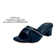 Regina รองเท้าส้นสูงแบบสวม รุ่น JB145 รองเท้าแผ่นเรียบเพิ่มเส้นเพชร