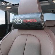 Sieece Car Neck Pillow Carbon Fiber Auto Headrest Pillow Memory Foam Pillow Car Headrest Pillow Car Accessories For Toyota Wish Sienta Yaris Altis Vios Corolla CHR Hiace Fortuner Harrier Commuter Hilux Revo Prius Alphard Camry Rush Vellfire Sienna Wigo