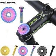 Risk Titanium Stem Cover Stem Cover Bicycle Top Cap Headset MTB Roadbike BMX Pushbike