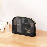 Mesh Travel Cosmetic Bag Organizer Makeup Bag Women Travel Pouch Toiletry Bag Transparent Storage Ba