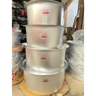 Periuk Kenduri Cap Buaya Tanpa Tangkai / Periuk Jidin / Crocodile Brand Aluminium Indian Pan