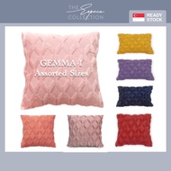 🇸🇬【GEMMA-I】Soft Plush Cushion Cover 30x50cm/40cm/45cm/50cm/55cm/60cm/65cm Throw Pillowcase