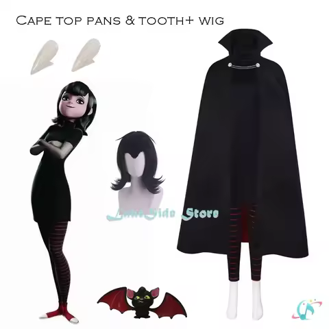 Disfraz Halloween Hotel Mavis Cosplay Costume Wig Transylvania Role Play Vampires Gothic Girls Carni