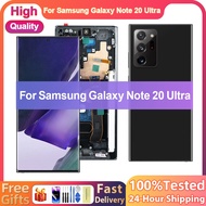 For Note 20 Ultra with Frame LCD For Samsung Galaxy Note 20 Ultra 5G N986B N985 Touch Screen Digitiz