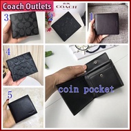 Men's Short Wallet Fashion Coin Purse Embossed Printed Multi-Card F74771 F75363 F75006 F75005 F75003