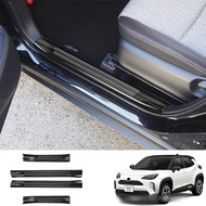 【In stock】Car Accessories Door Sill Plate For Toyota Yaris Cross 2020-2021 Built-in Door Sill Strip  Welcome Panel  Door Sill Protection Auto Parts SYM7