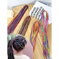 Warna Rambut Jalinan Trendy Tali Reben Gimbal Jalinan Rambut Reben Ikatan Rambut Aksesori Rambut Ber