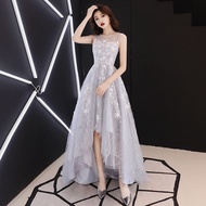 EAGLELY Gray Evening Dress Female 2024 Luxury Quality Formal Elegant Banquet Host Ball Gown For Debut 18 Years Old Ninang Wedding Ball Gown For Bride