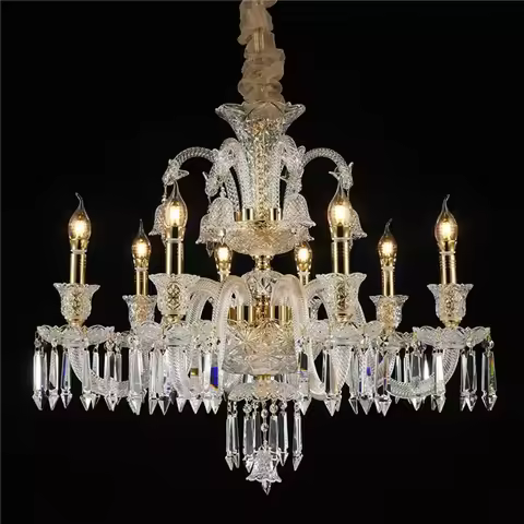 K9 Crystal Chandelier Living Room Modern Gold Luxury Traditional Bedroom Hotel Lustres De Cristal Li