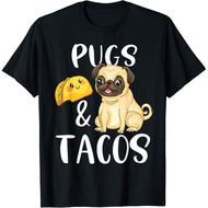 Pugs And Tacos Funny Pug And Tacos Gift Funny Dog Lover Gift T-Shirt