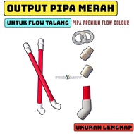 MERAH PREMIUM FLOW Color Red Pipe Gutter FILTER OUTPUT Size 20mm 25mm Aquarium Filter