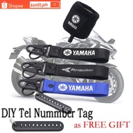 For Yamaha X1 SZ YZF R1 R6 R15 MT 07 09 XSR 155 MIO I 125 Sporty Soul Aerox Nmax Tmax NVX Fino Gravis YTX 125 DT125 Motorcycle Accessories Kit Embroidery Strap Keyring Keychain +Fluid Reservoir Cup Band Cover+Tel Number Tag