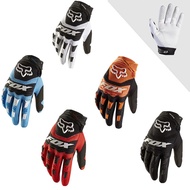 FOX Black Red Blue Motorcycle Full Finger Gloves Mountain Bike Deceleration Outdoor Sports Off road Motorcycle Racing Cycling Gloves