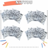 NIUYOU 10 pieces/20 pieces Bridge Mapping Sticker, White Diamond Grade Reflective Film Reflective Sheet, Compact 3*3cm Fashion Square Tunnel Survey Tunnel