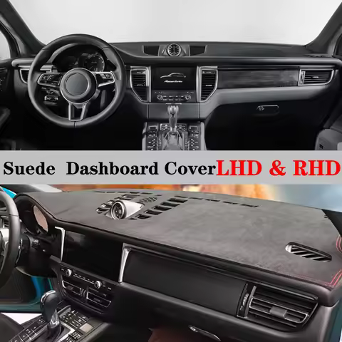 Suede Leather Dashmat Dashboard Cover Pad Dash Mat Carpet Car Styling Accessories For Porsche Macan 