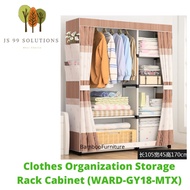 Wardrobe Almari Baju Rak Baju Clothes Organization Storage Rack Cabinet Clothes Rack Bedroom Furnitu