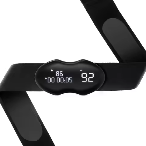FITCENT Heart Rate Monitor Chest Strap with HR Display ANT+ Bluetooth Dual HRM for Zwift Strava Pola
