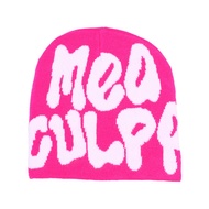 หมวกแก๊ปบีนนี่ถัก2023 Y2K หมวก INS ชายผู้หญิงดีไซน์เซเลบอินเทอร์เน็ตหมวกให้ความอุ่น