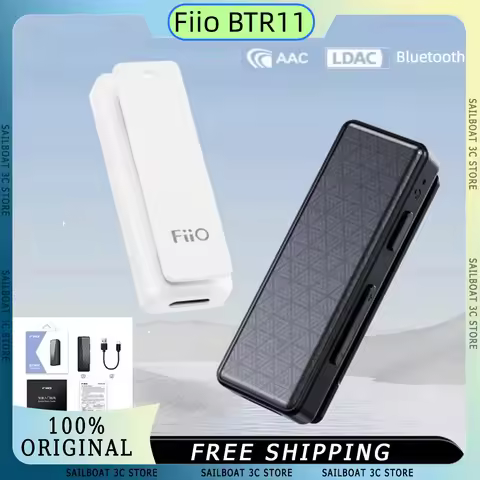 Fiio BTR11 Bluetooth 5.3 Receiver LDAC Wireless Bluetooth Audio Headphone Amplifier Adapter Headphon