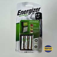 4's Energizer Powerplus AA 2000mAh Rechargeable Batteries with Maxi Charger